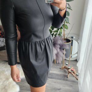 Zara Faux Leather Dress